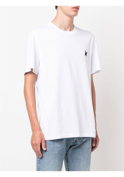 T-shirt con logo One Star in bianco Golden goose - uomo GOLDEN GOOSE | GMP01220P00059310364
